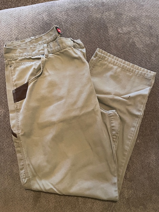 Wrangler Other - Wrangler Tan Chino Pants with Brown Pocket Accents